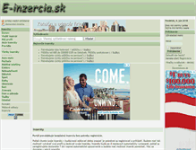 Tablet Screenshot of e-inzercia.sk